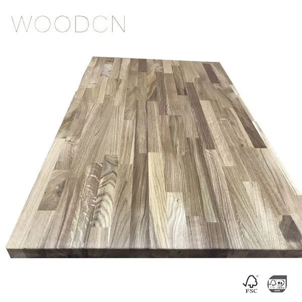 Oak Wood Solid Wood Butcher Block Dining Table