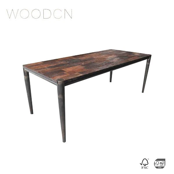 Veneer Black Walnut Wood Table For Restaurant
