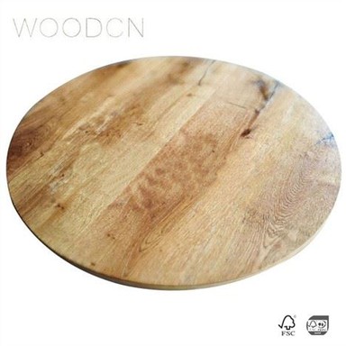 Кожен плот за маса от дъбово дърво