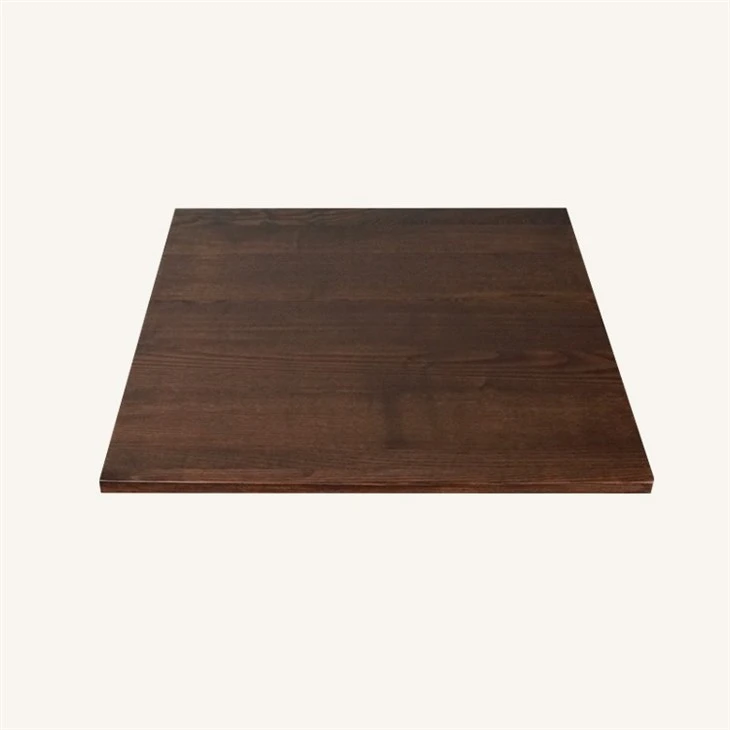 Solid Ash Wood Square Coffee Table in Walnut Color Supplier suppliers